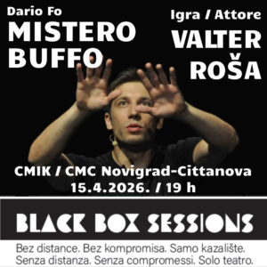 Plakat za predstavu Mistero Buffo